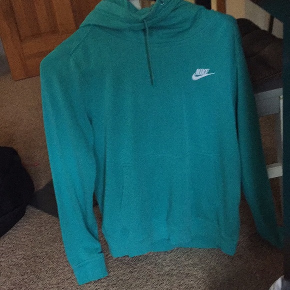 women’s blue- green nike sweatshirt(used) - Picture 3 of 5